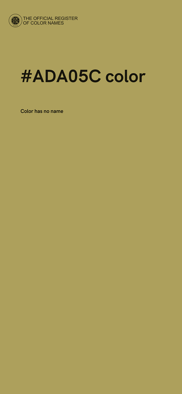 #ADA05C color image