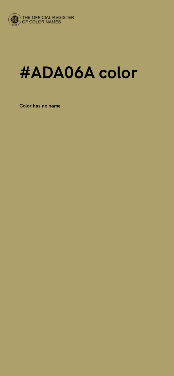 #ADA06A color image