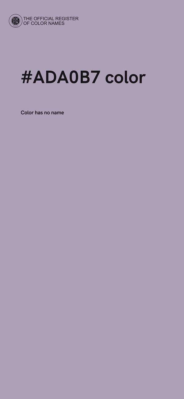 #ADA0B7 color image