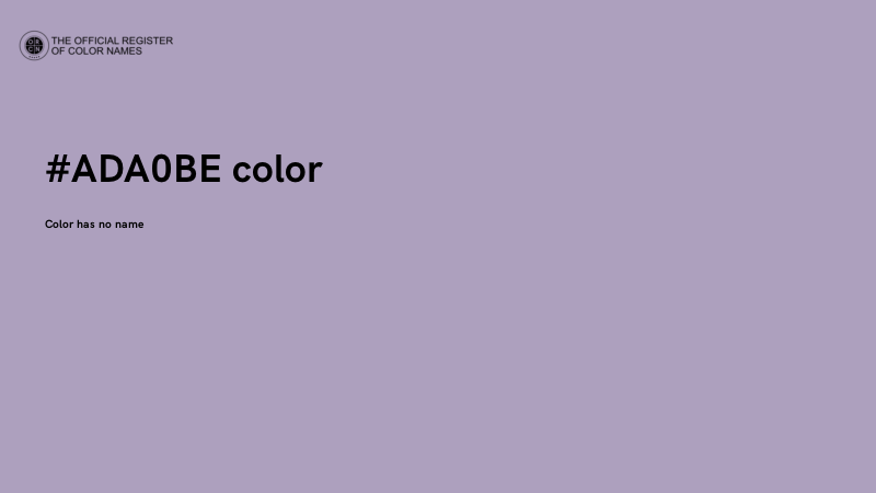 #ADA0BE color image
