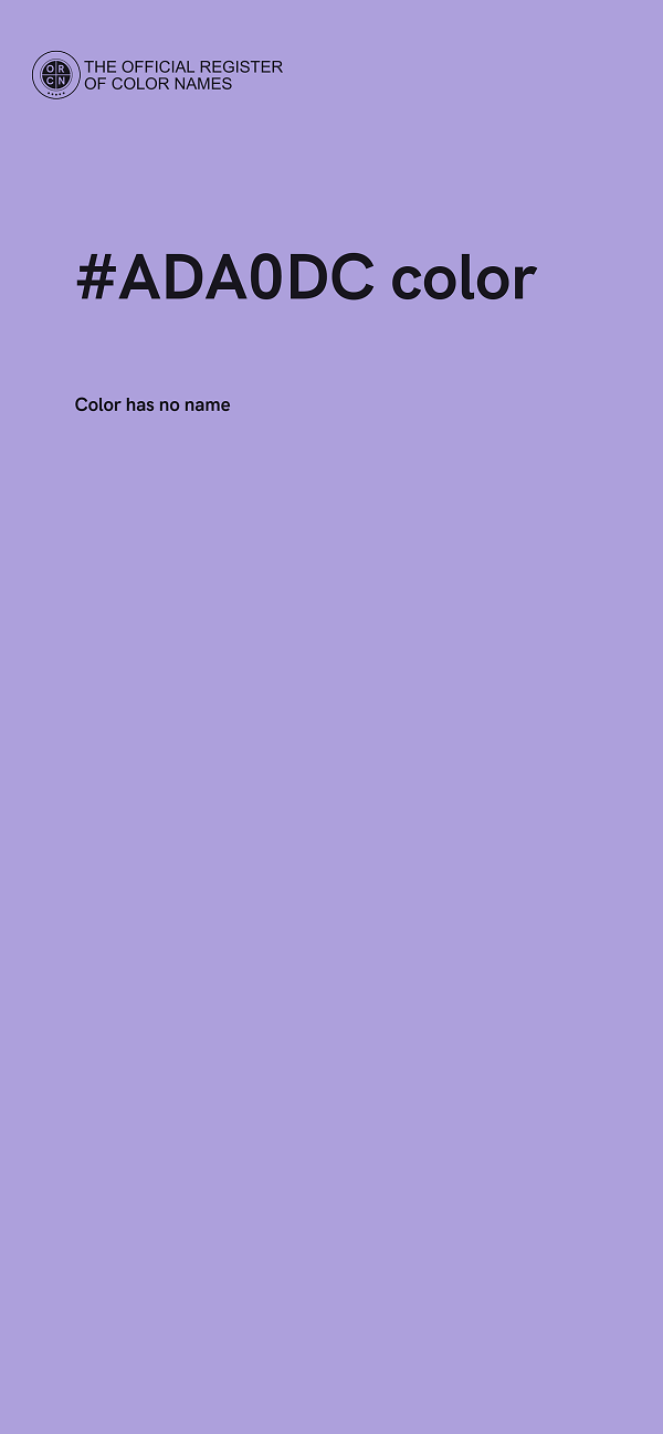 #ADA0DC color image