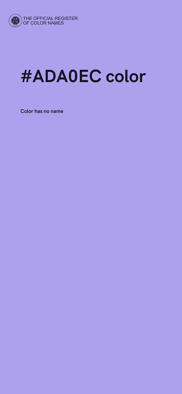 #ADA0EC color image