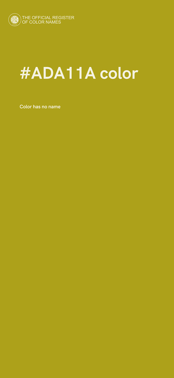 #ADA11A color image
