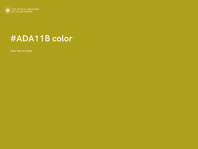 #ADA11B color image