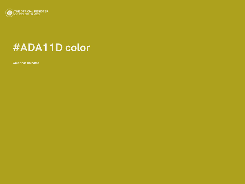 #ADA11D color image