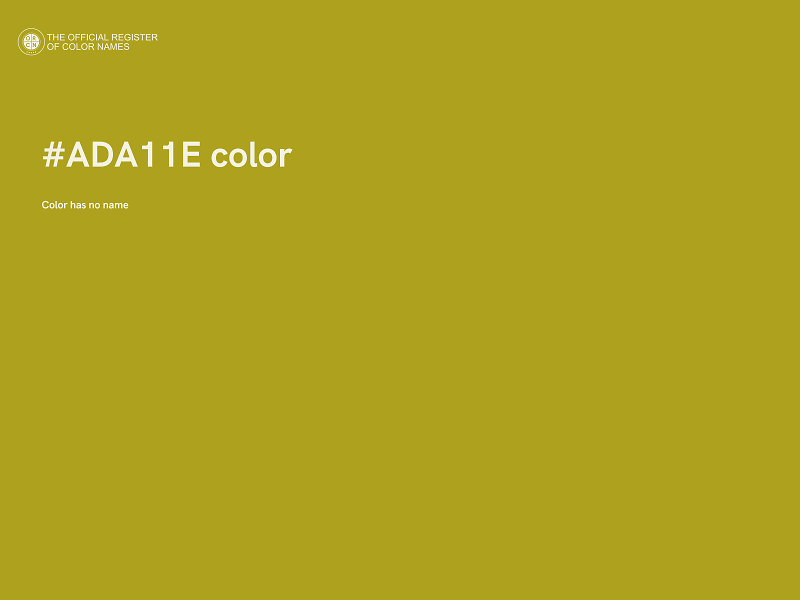 #ADA11E color image