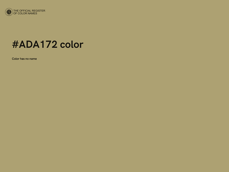 #ADA172 color image