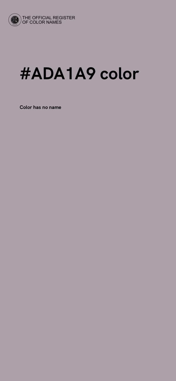 #ADA1A9 color image