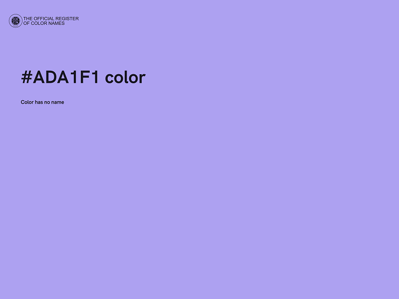 #ADA1F1 color image