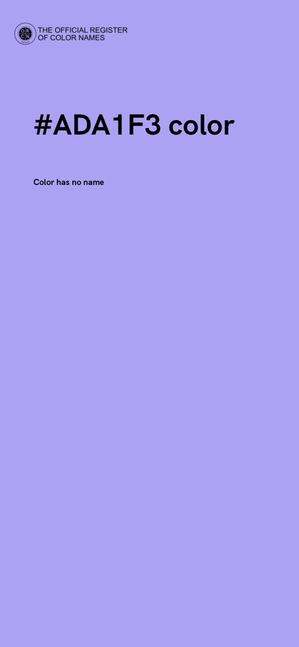 #ADA1F3 color image