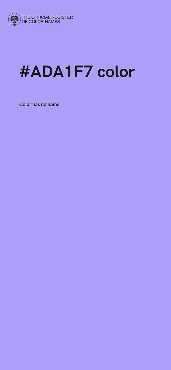 #ADA1F7 color image
