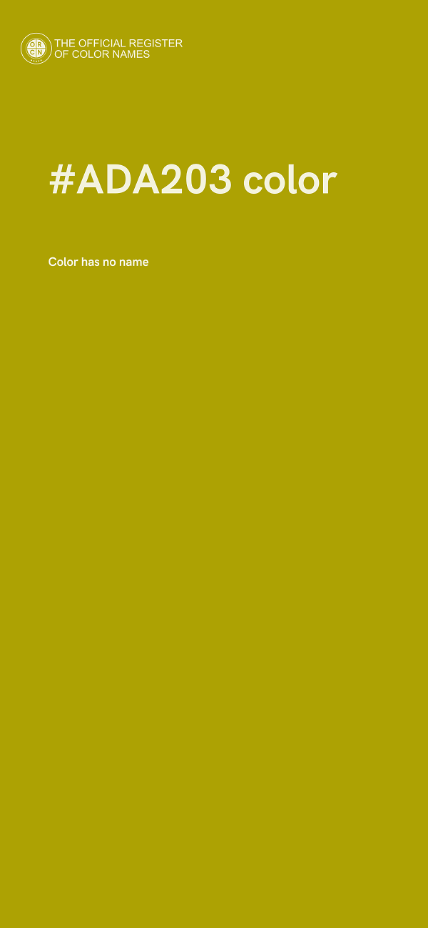 #ADA203 color image