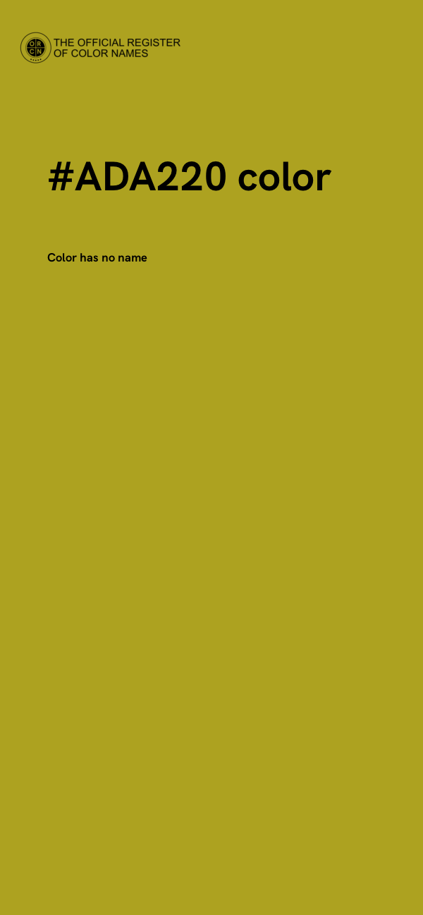 #ADA220 color image
