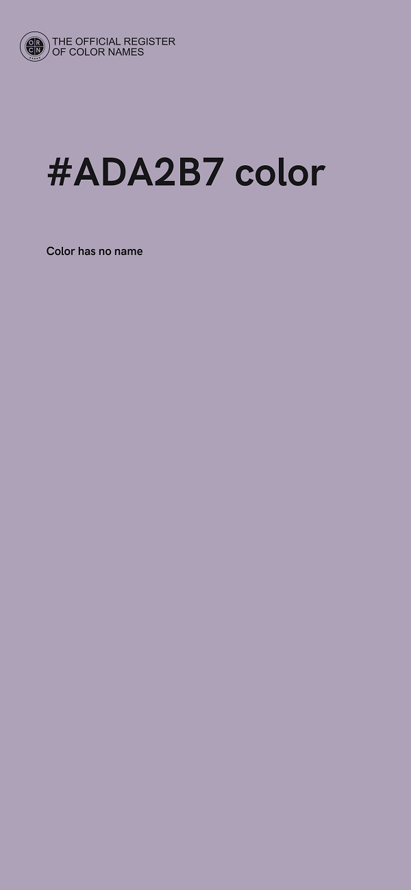 #ADA2B7 color image
