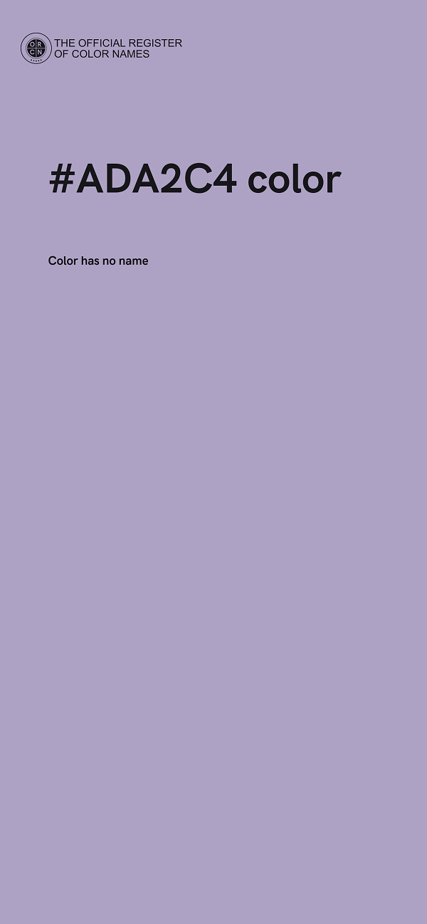 #ADA2C4 color image