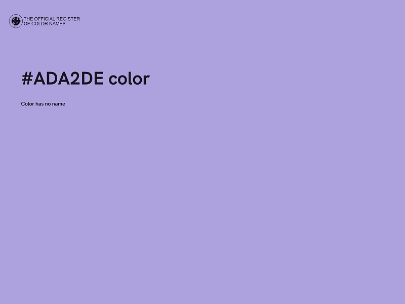 #ADA2DE color image