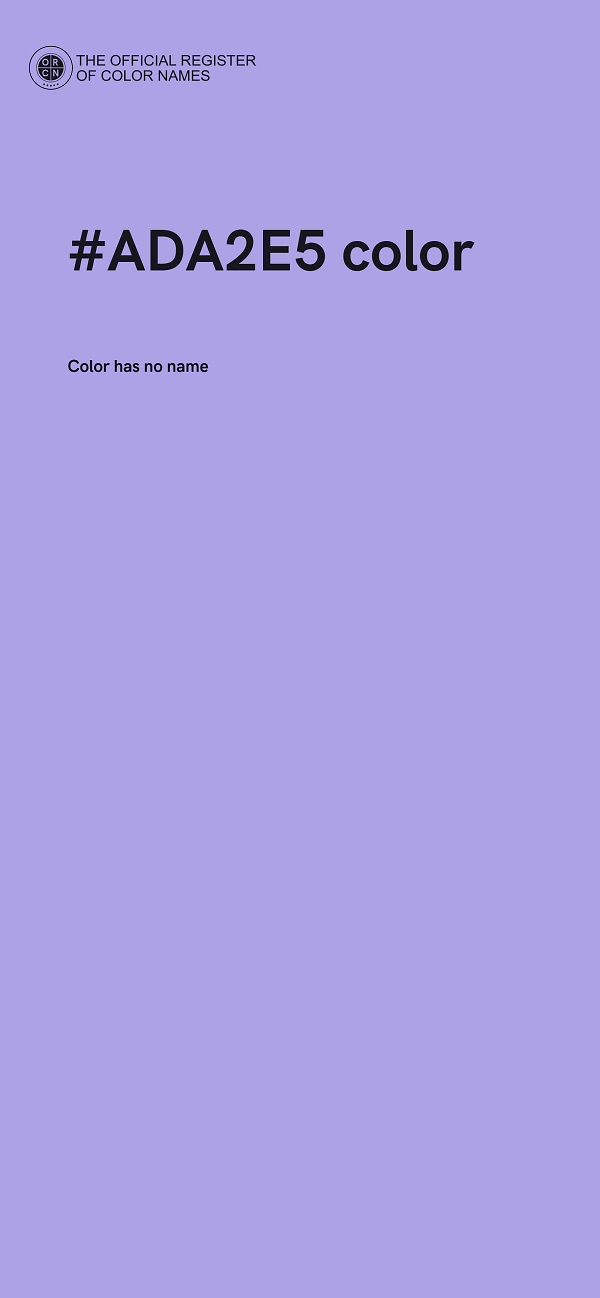 #ADA2E5 color image