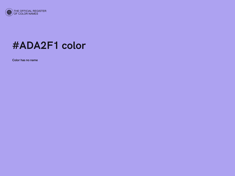 #ADA2F1 color image