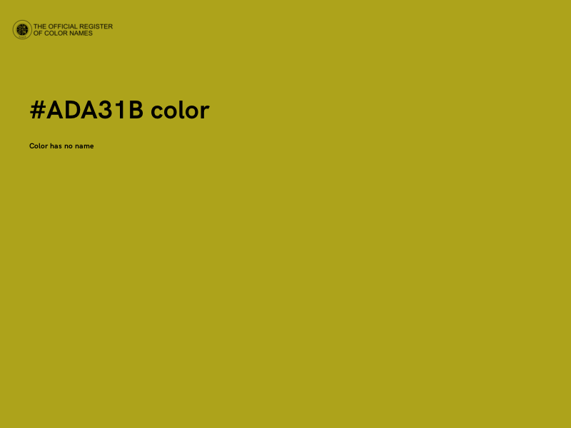 #ADA31B color image