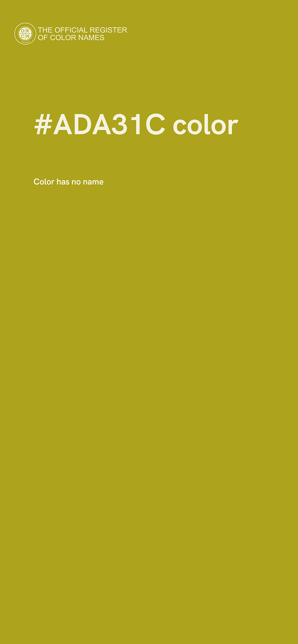 #ADA31C color image