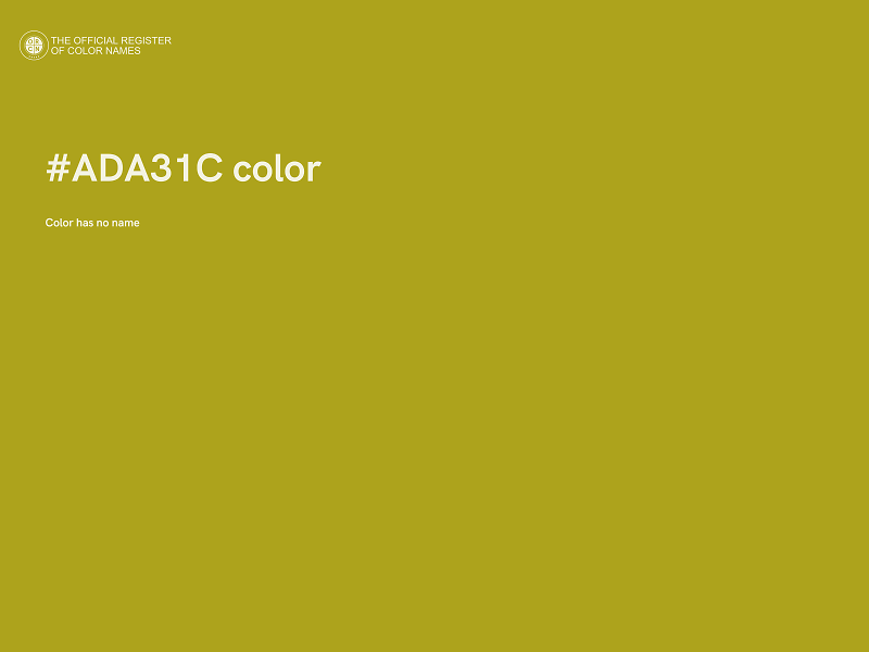 #ADA31C color image