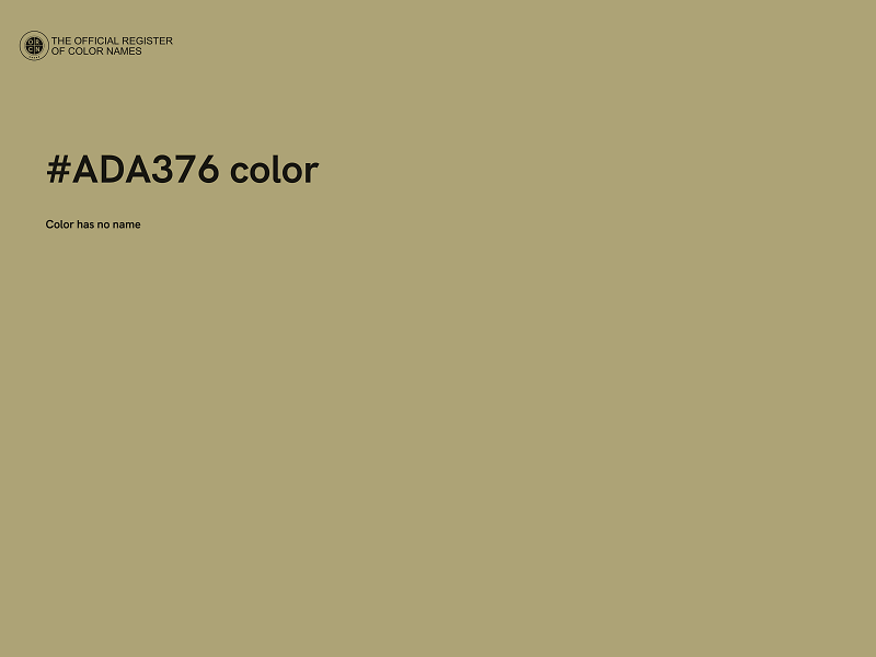 #ADA376 color image