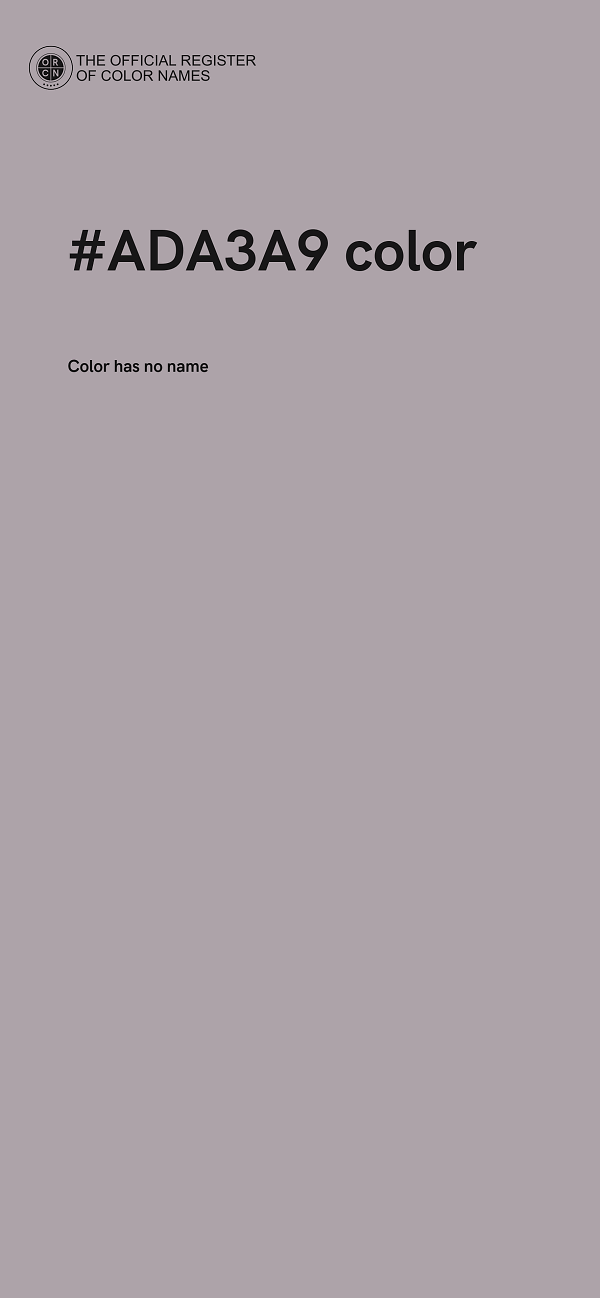 #ADA3A9 color image