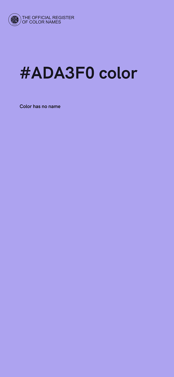 #ADA3F0 color image
