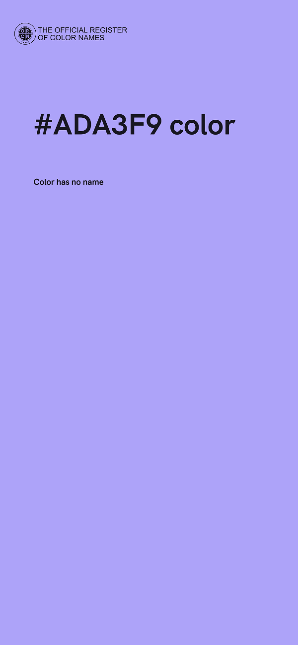 #ADA3F9 color image