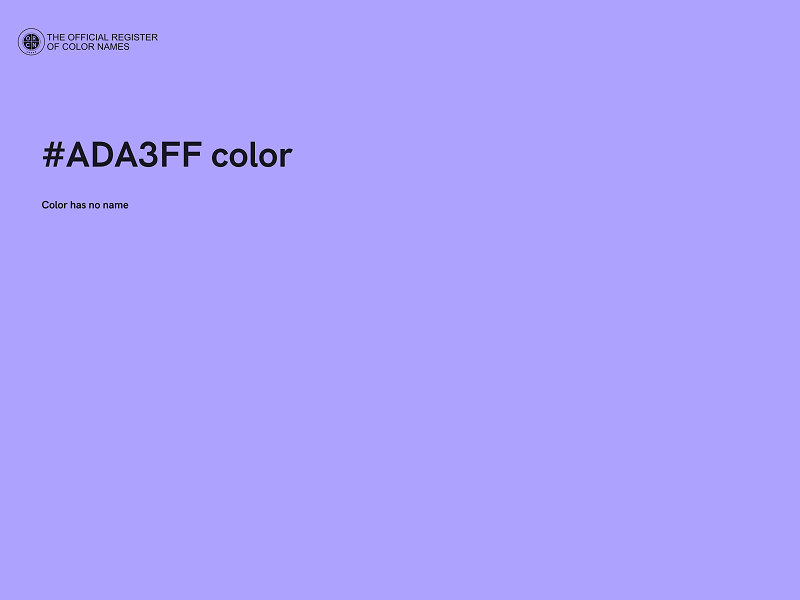 #ADA3FF color image