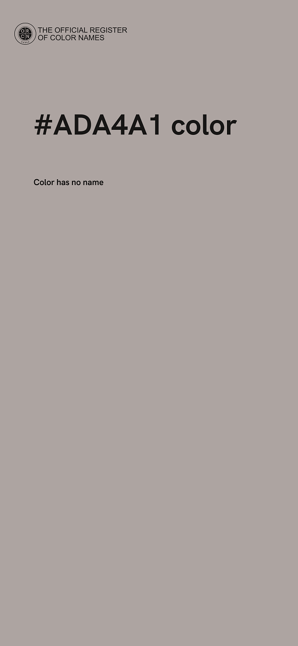 #ADA4A1 color image