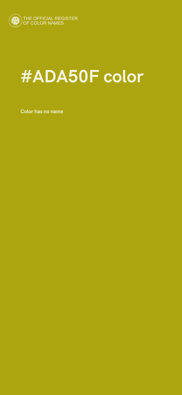 #ADA50F color image