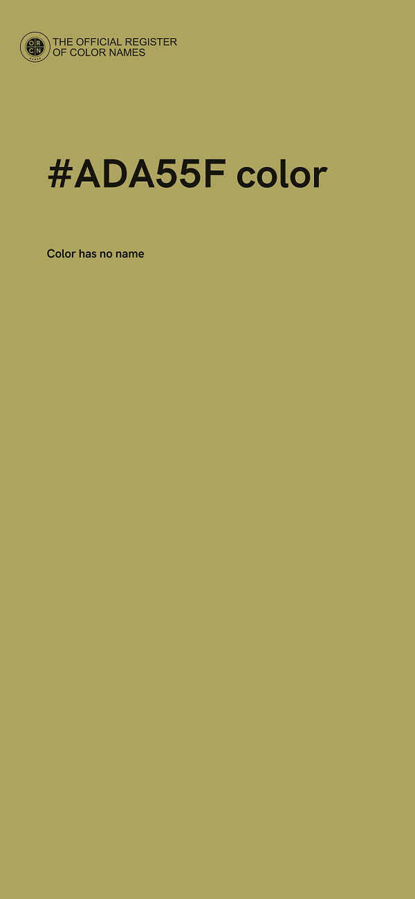 #ADA55F color image