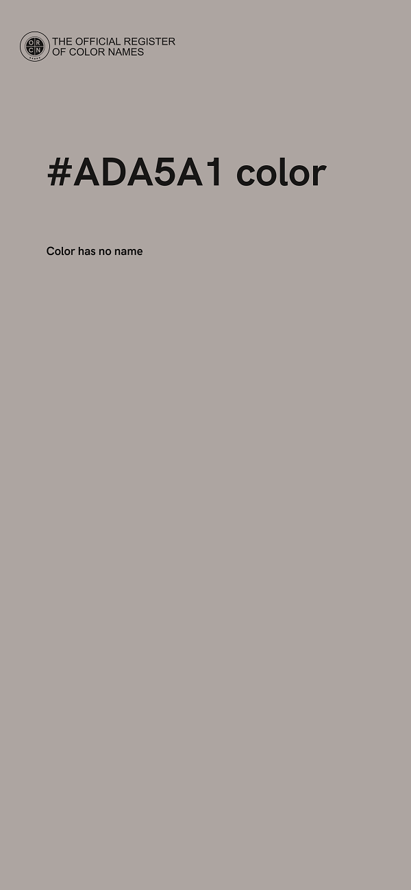 #ADA5A1 color image