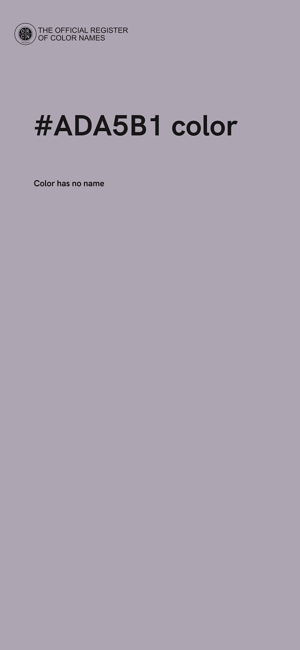 #ADA5B1 color image