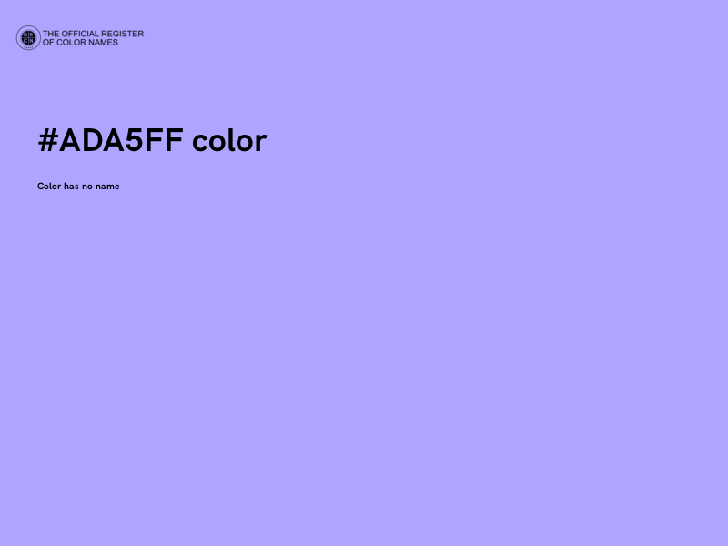 #ADA5FF color image