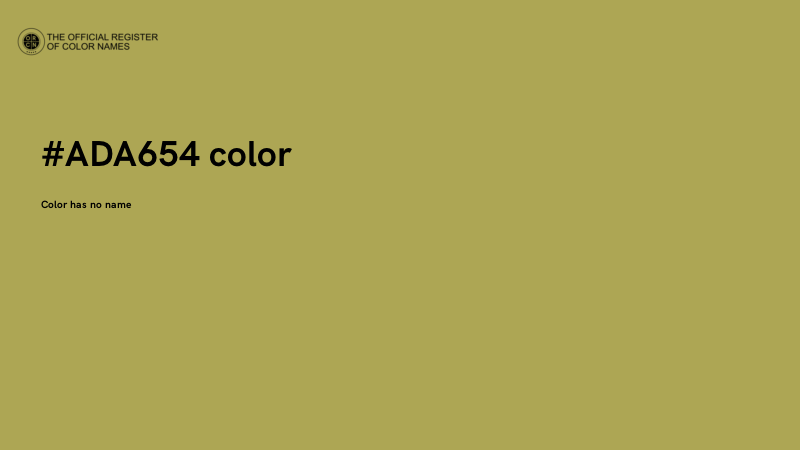 #ADA654 color image