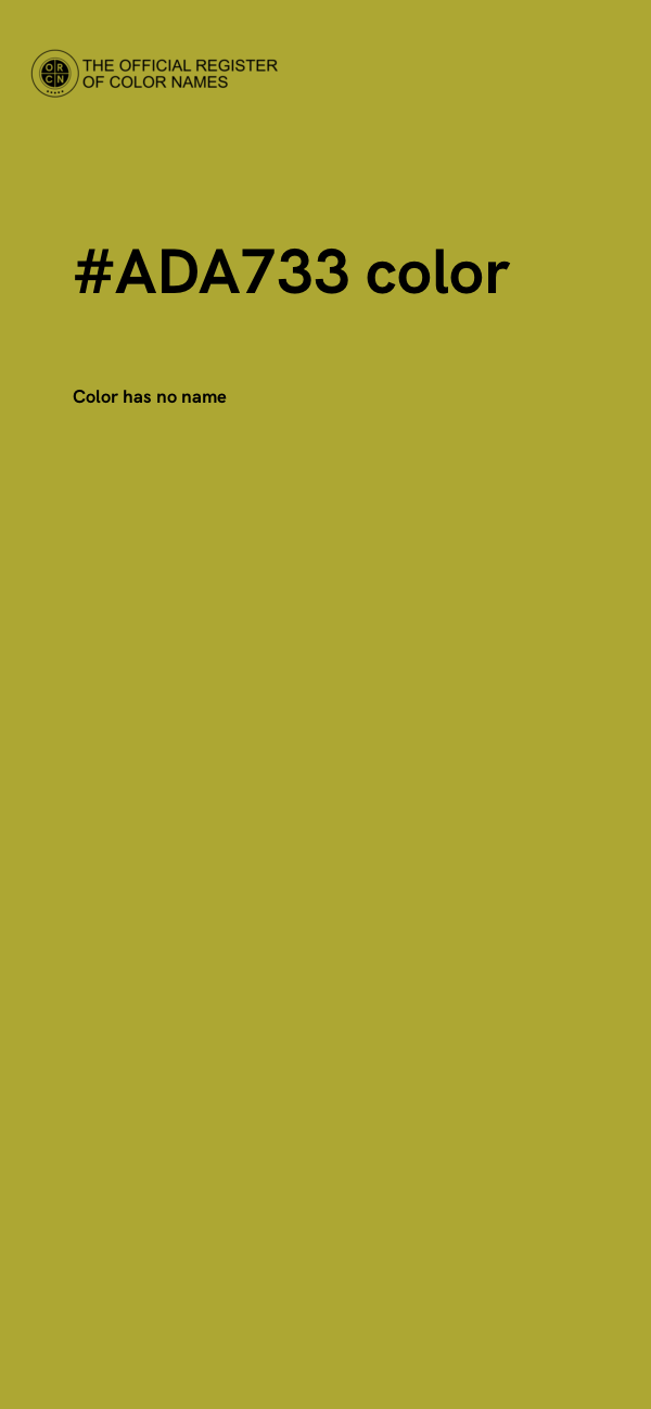#ADA733 color image
