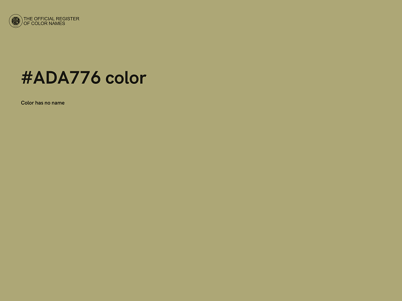 #ADA776 color image