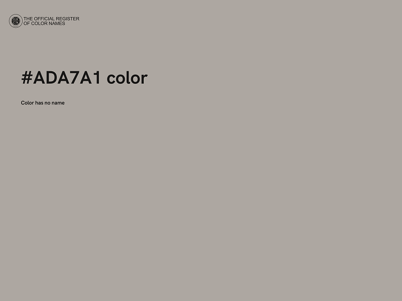 #ADA7A1 color image