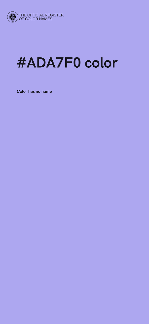 #ADA7F0 color image