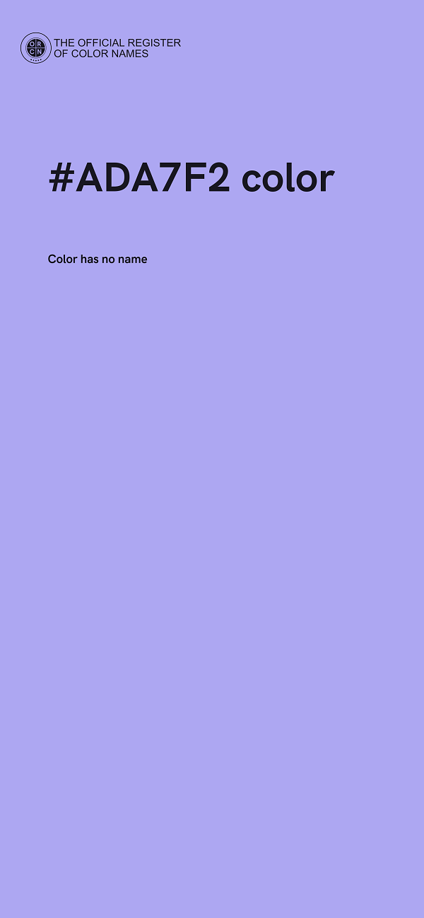 #ADA7F2 color image