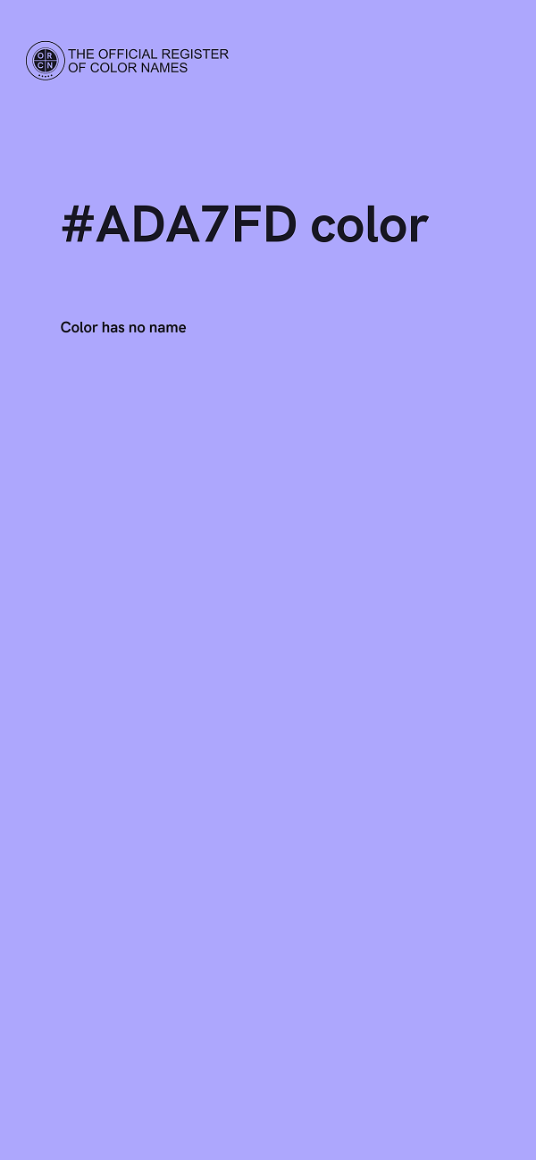 #ADA7FD color image
