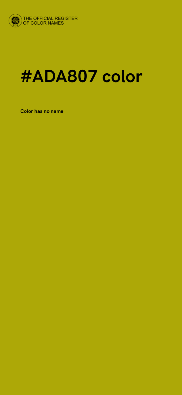 #ADA807 color image