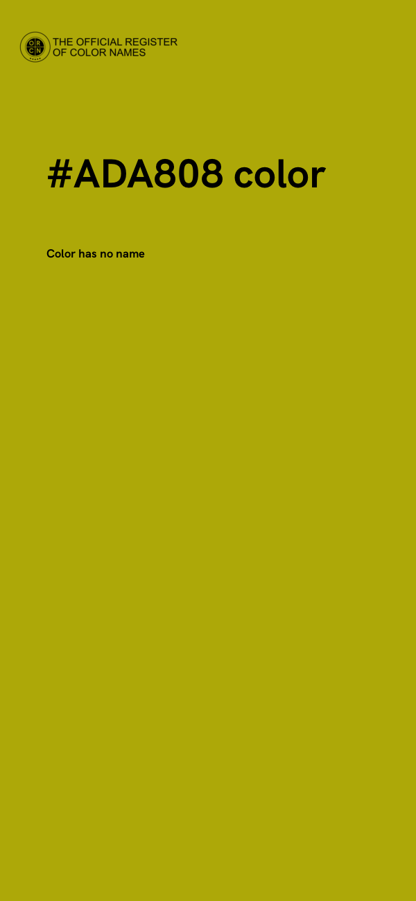 #ADA808 color image
