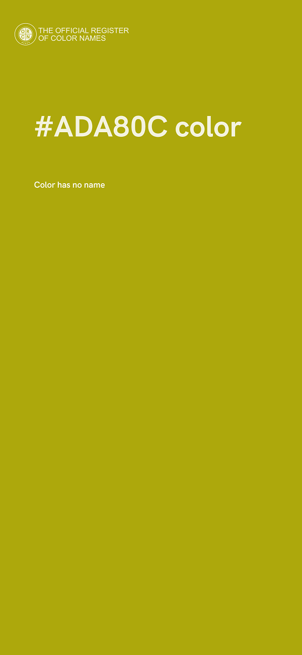 #ADA80C color image