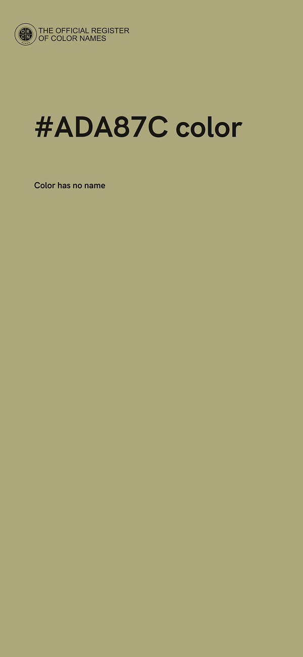 #ADA87C color image