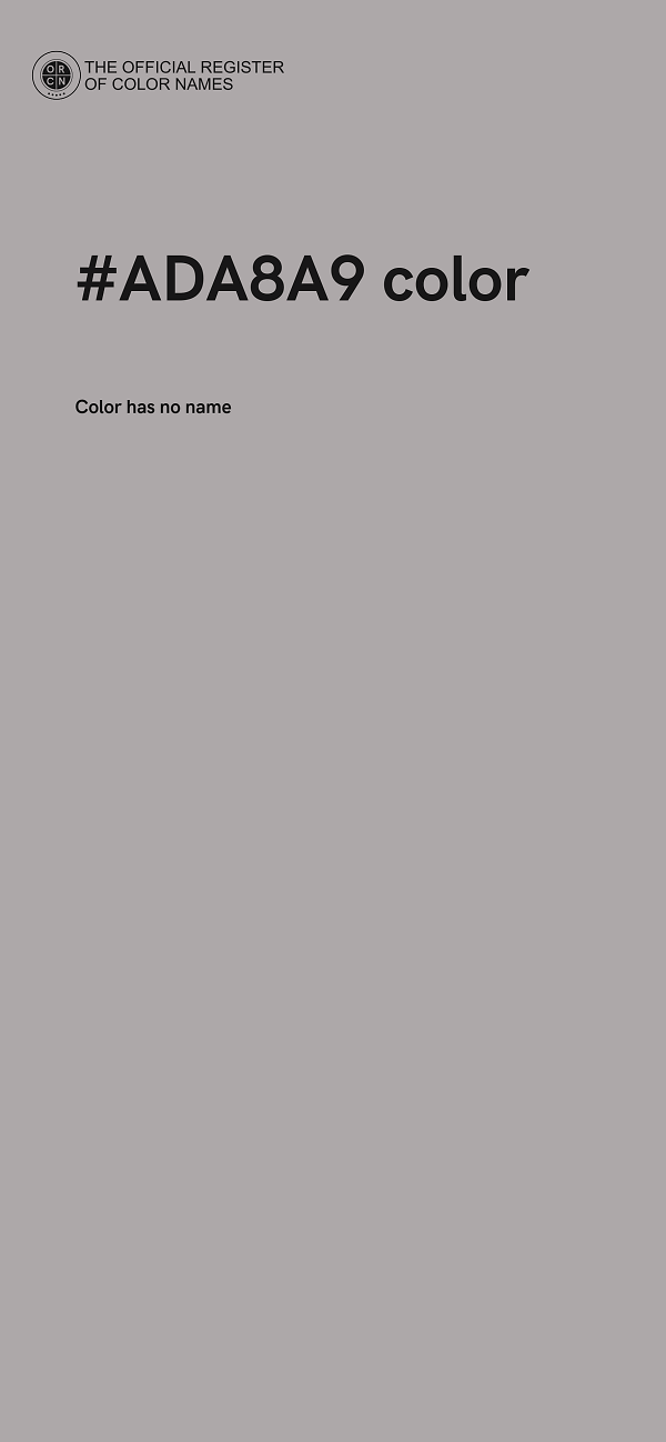 #ADA8A9 color image