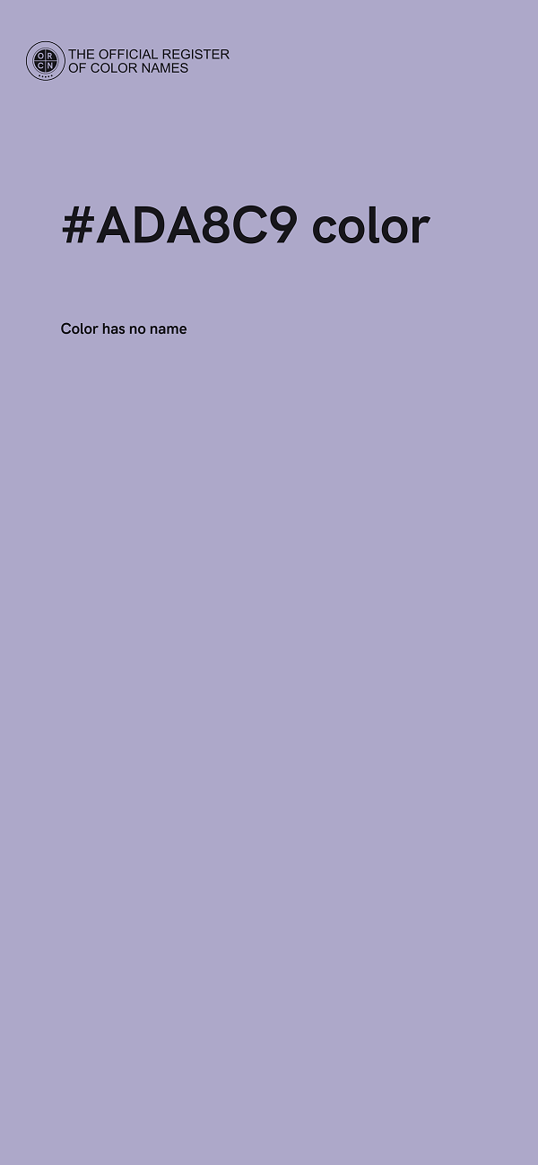 #ADA8C9 color image