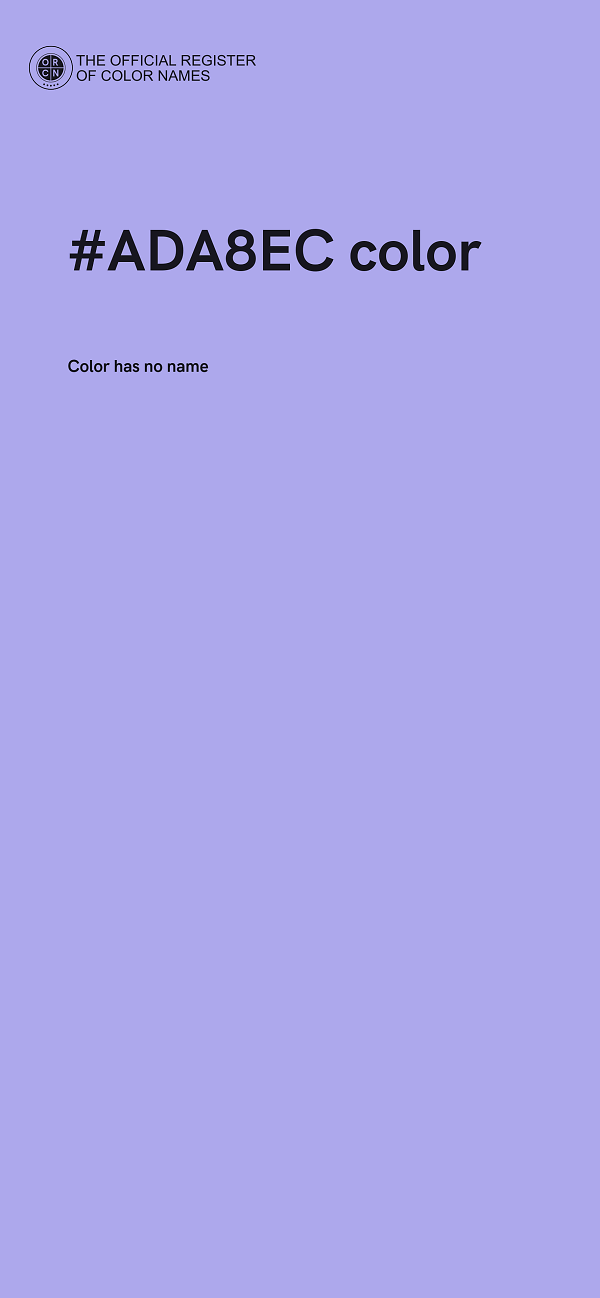#ADA8EC color image
